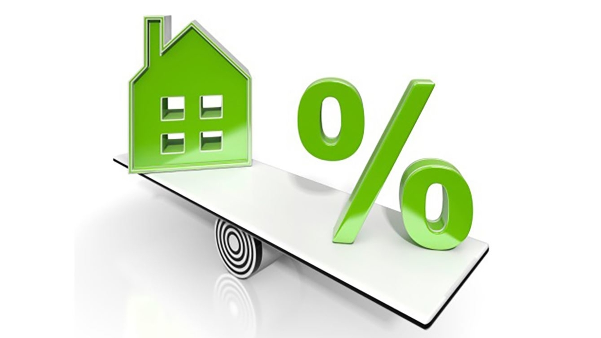 Percentage sign with home