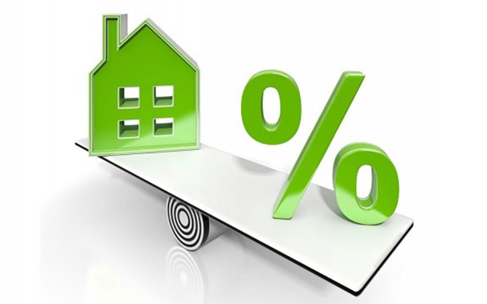 Percentage sign with home